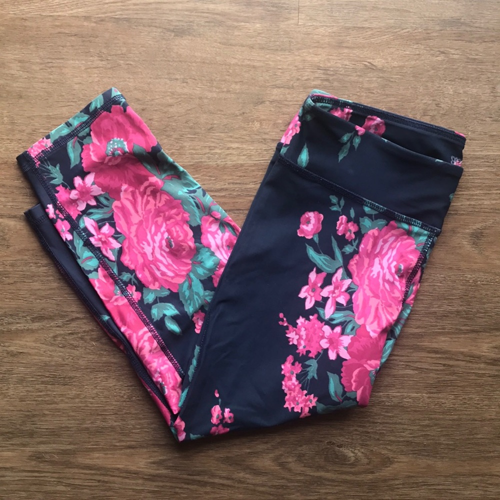 Albion Fit Antigua Crop Leggings Small EUC